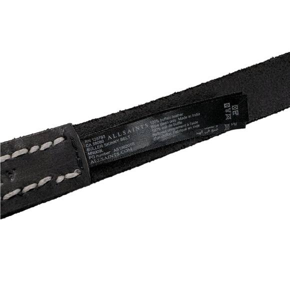 ALL SAINTS Leather Belt Large 30-36 - Picture 4 of 10